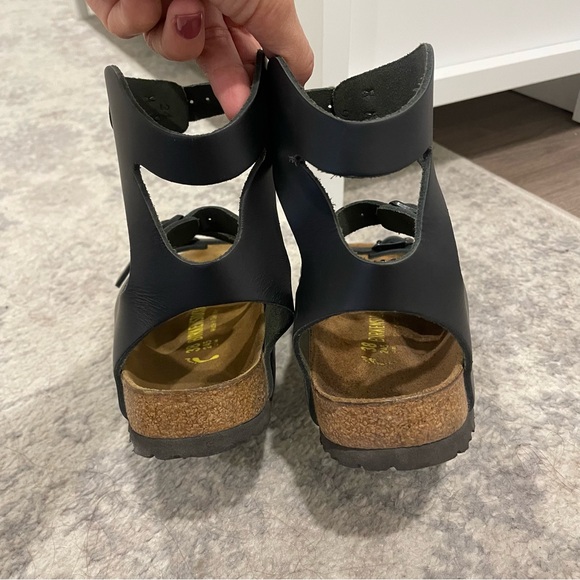 Birkenstock Athens Smooth Leather Gladiator Sandals in Black - Picture 7 of 10